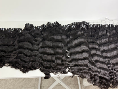 Natural wave bundles One donor single donor bundles only pick young girl hair unprocessed hair
