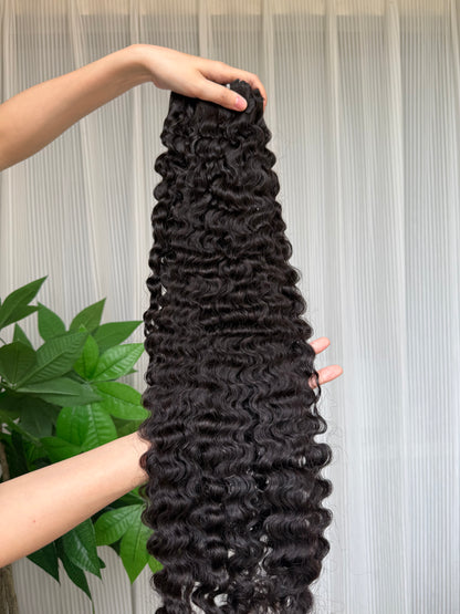 Burmese Curly Bundle One Donor Single Bundle Only Pick Young Girl Hair Unprocessed Hair