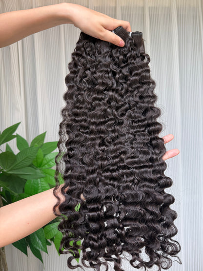 Burmese Curly Bundle One Donor Single Bundle Only Pick Young Girl Hair Unprocessed Hair