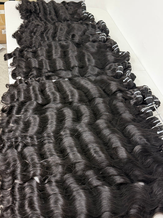 Natural wave bundles One donor single donor bundles only pick young girl hair unprocessed hair