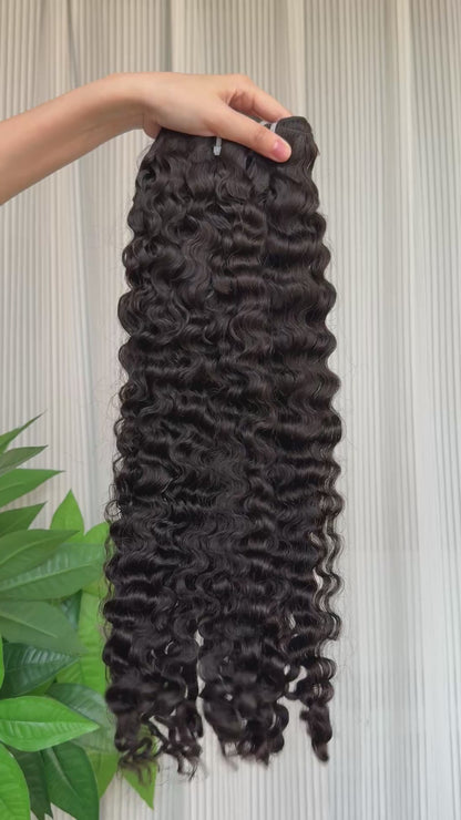 Burmese Curly Bundle One Donor Single Bundle Only Pick Young Girl Hair Unprocessed Hair