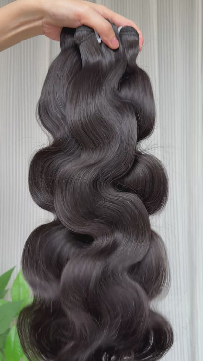 Body wave bundles One donor single donor bundles only pick young girl hair unprocessed hair