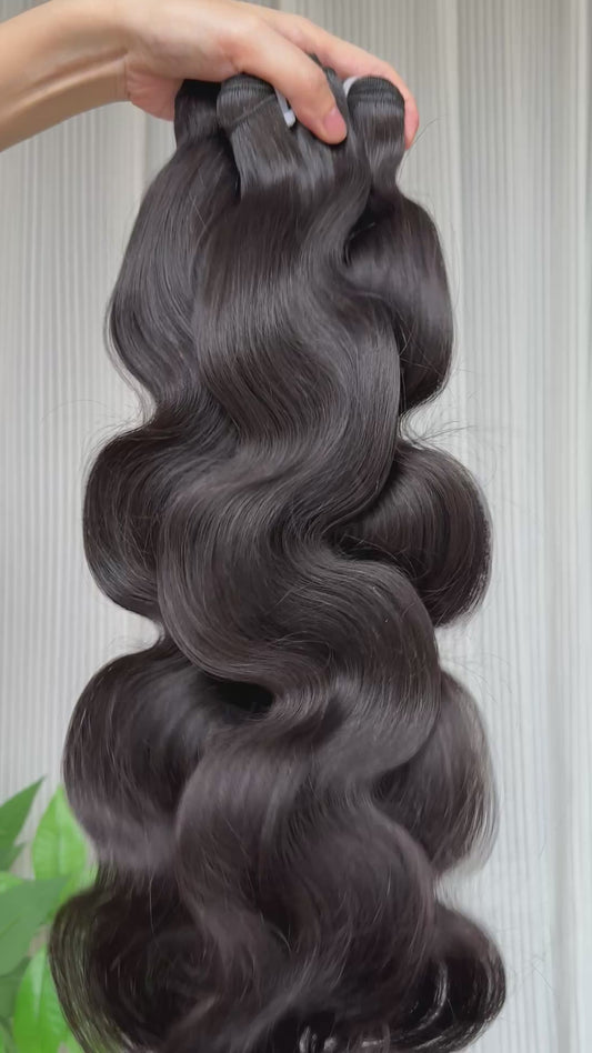 Body wave bundles One donor single donor bundles only pick young girl hair unprocessed hair